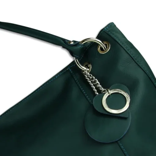 Toscanto Damen Henkeltasche Leder Tasche türkis OTT128ST