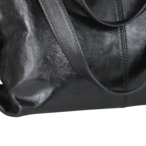 Toscanto Damen Henkeltasche Shopper Leder Tasche schwarz OTT136SS