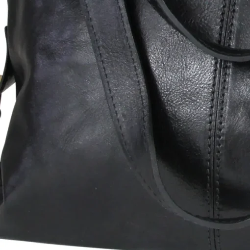 Toscanto Damen Henkeltasche Shopper Leder Tasche schwarz OTT136SS