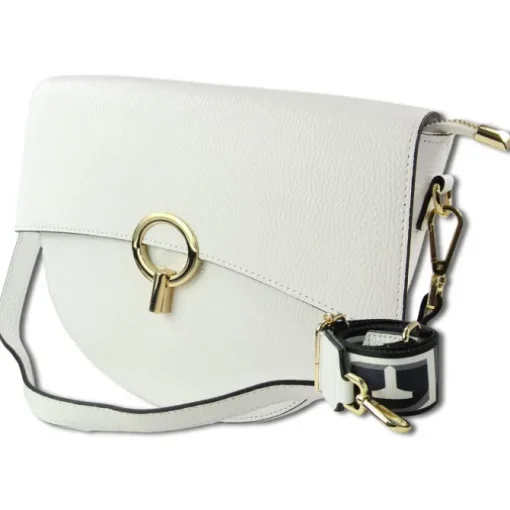 Toscanto Damen Jugend Citytasche Leder Tasche weiß OTT824UW