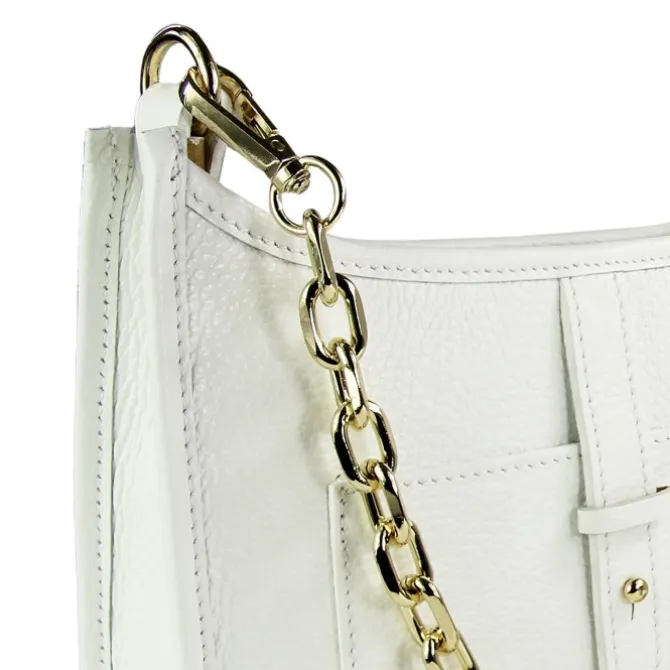 Toscanto Damen Jugend Citytasche Leder Tasche weiß OTT158UW