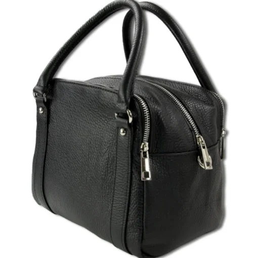 Toscanto Damen Jugend Citytasche Leder Tasche schwarz OTT822US