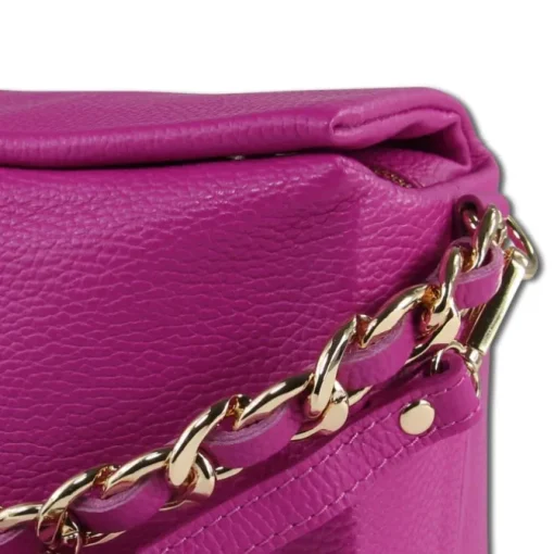 Toscanto Damen Jugend Citytasche Leder Tasche pink fuchsia OTT818UP