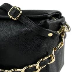 Toscanto Damen Jugend Citytasche Leder Tasche schwarz OTT818US