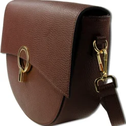 Toscanto Damen Jugend Citytasche Leder Tasche dunkelbraun OTT824UN