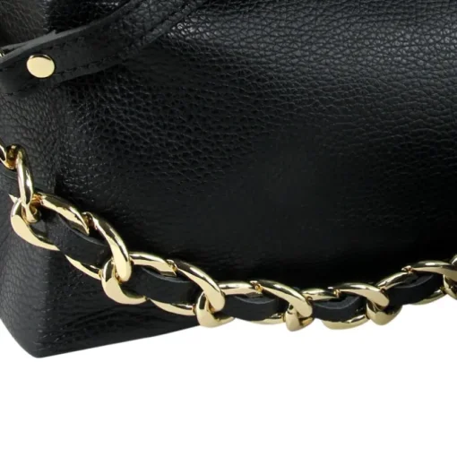 Toscanto Damen Jugend Citytasche Leder Tasche schwarz OTT818US