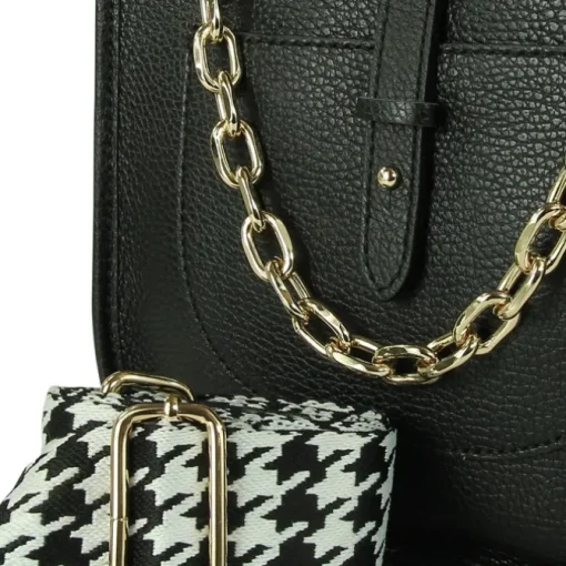 Toscanto Damen Jugend Citytasche Leder Tasche schwarz OTT158US