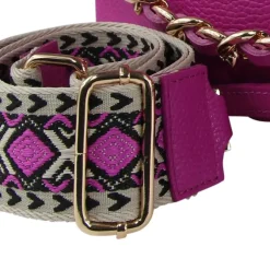 Toscanto Damen Jugend Citytasche Leder Tasche pink fuchsia OTT818UP