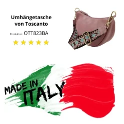 Toscanto Damen Jugend Citytasche Leder Tasche rosa OTT823BA