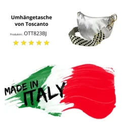 Toscanto Damen Jugend Citytasche Leder Tasche silber OTT823BJ