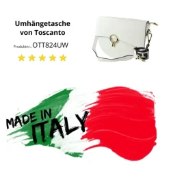 Toscanto Damen Jugend Citytasche Leder Tasche weiß OTT824UW