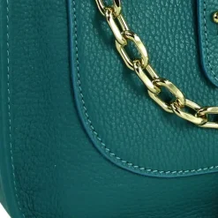 Toscanto Damen Jugend Citytasche Leder Tasche türkis OTT158UT