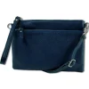 Toscanto Damen Jugend Handgelenktasche Leder Tasche blau OTT816UB