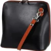 Toscanto Damen Leder Tasche schwarz braun OTT109UF