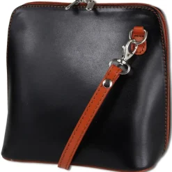 Toscanto Damen Leder Tasche schwarz braun OTT109UF