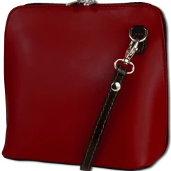 Toscanto Damen Leder Tasche rot schwarz OTT109UR