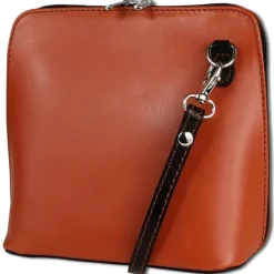 Toscanto Damen Leder Tasche cognac braun OTT109UO