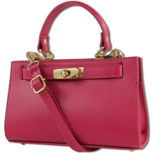 Toscanto Damen Leder Tasche pink fuchsia OTT812UP