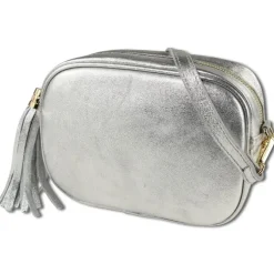 Toscanto Damen Leder Tasche silber metallic OTT811UJ