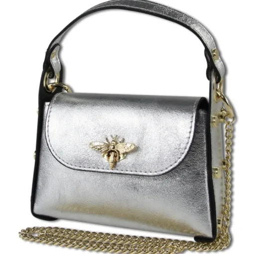 Toscanto Damen Leder Tasche silber OTT817UJ