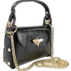 Toscanto Damen Leder Tasche schwarz metallic OTTM805UM