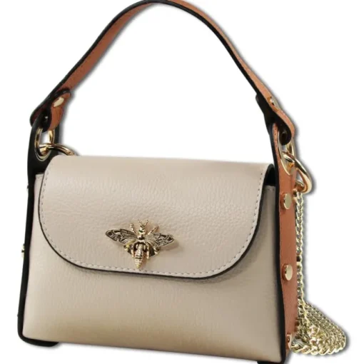 Toscanto Damen Leder Tasche beige tan OTT831UIC