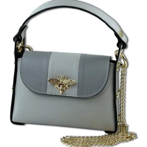 Toscanto Damen Leder Tasche grau hellgrau OTT833UKK