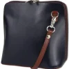 Toscanto Damen Leder Tasche blau braun OTT109UB