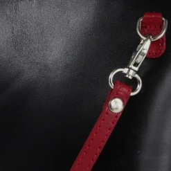 Toscanto Damen Leder Tasche schwarz rot OTT109US