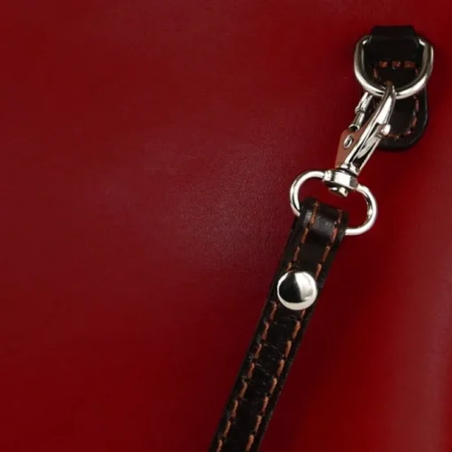 Toscanto Damen Leder Tasche rot schwarz OTT109UR