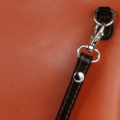 Toscanto Damen Leder Tasche cognac braun OTT109UO