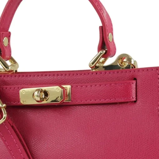 Toscanto Damen Leder Tasche pink fuchsia OTT812UP