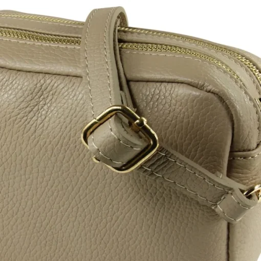 Toscanto Damen Leder Tasche beige taupe OTT809UN