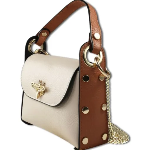 Toscanto Damen Leder Tasche beige tan OTT831UIC