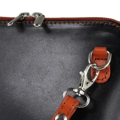 Toscanto Damen Leder Tasche schwarz braun OTT109UF