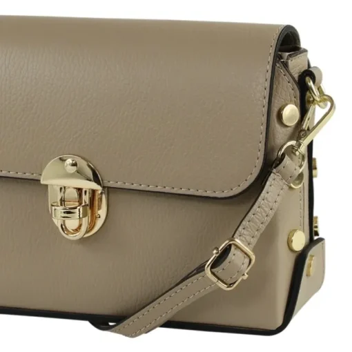 Toscanto Damen Leder Tasche taupe beige OTT808UC