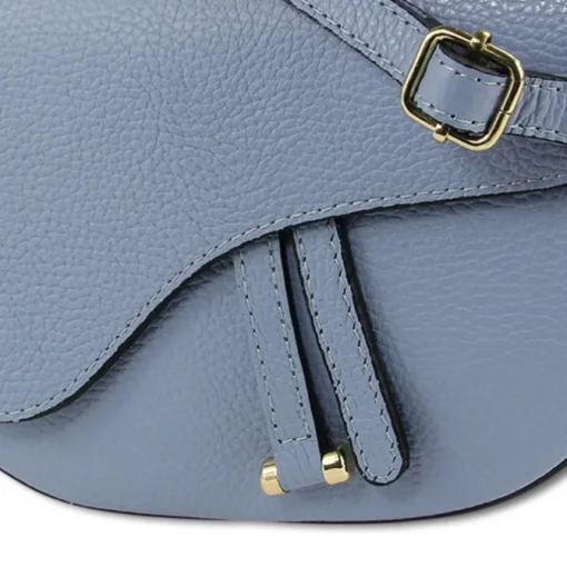 Toscanto Damen Leder Tasche hellblau OTT810SH