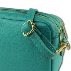 Toscanto Damen Leder Tasche türkis OTT809UT