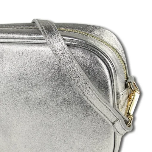 Toscanto Damen Leder Tasche silber metallic OTT811UJ