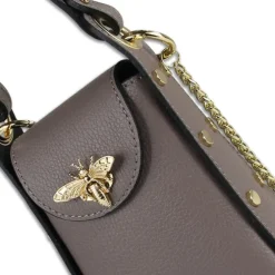 Toscanto Damen Leder Tasche braun taupe OTT813UN