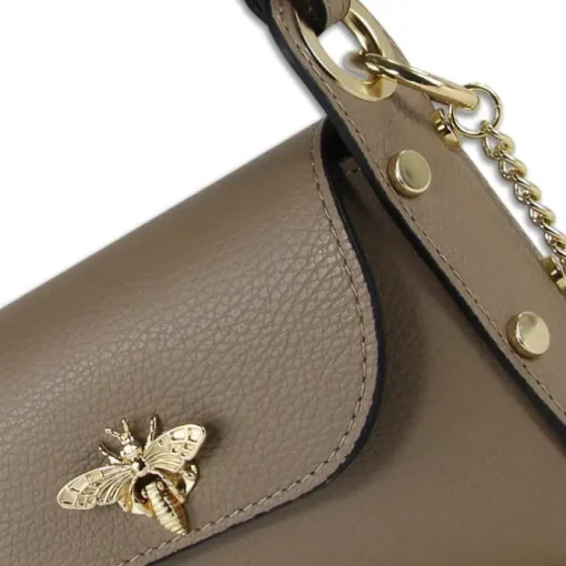 Toscanto Damen Leder Tasche taupe beige OTT817UC
