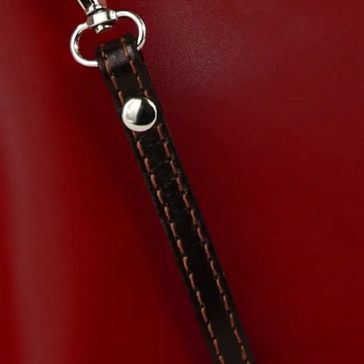 Toscanto Damen Leder Tasche rot schwarz OTT109UR