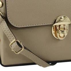 Toscanto Damen Leder Tasche taupe beige OTT808UC