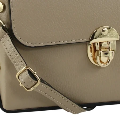 Toscanto Damen Leder Tasche taupe beige OTT808UC