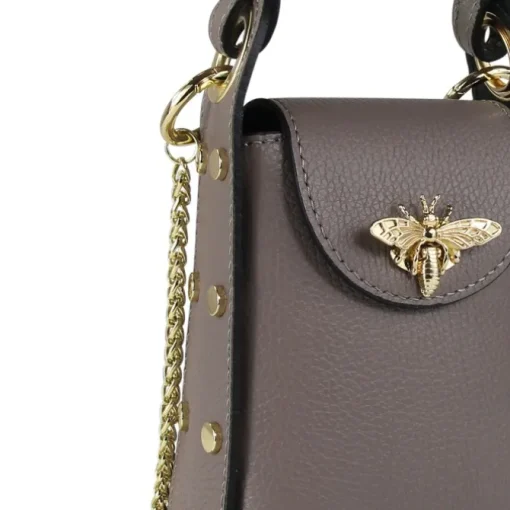 Toscanto Damen Leder Tasche braun taupe OTT813UN