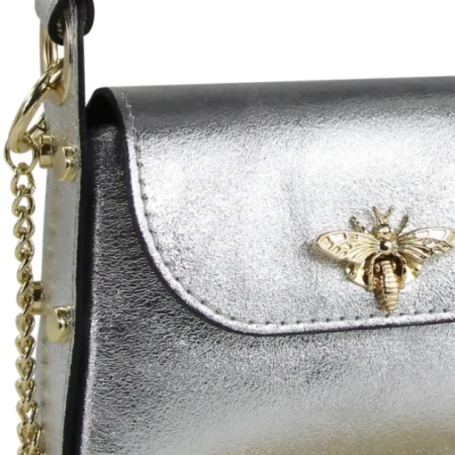 Toscanto Damen Leder Tasche silber OTT817UJ