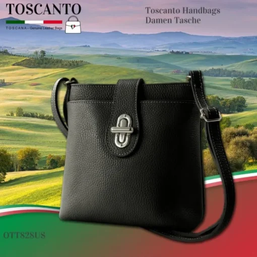 Toscanto Damen Leder Tasche schwarz OTT828US