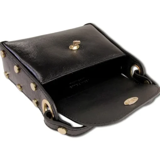Toscanto Damen Leder Tasche schwarz metallic OTTM805UM