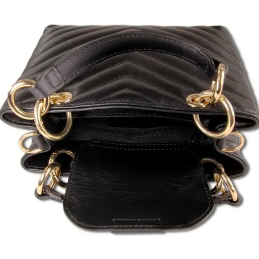 Toscanto Damen Leder Tasche schwarz OTTM810US