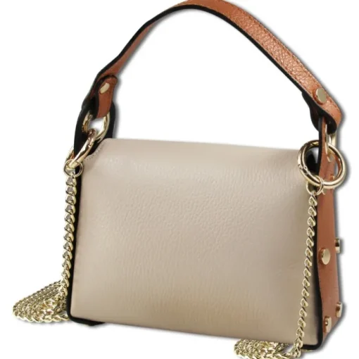 Toscanto Damen Leder Tasche beige tan OTT831UIC